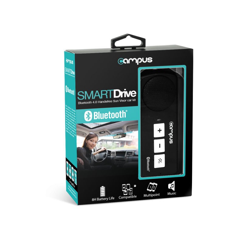 Kit Main Libre Voiture Bluetooth Multipoint Fixation Pare-soleil